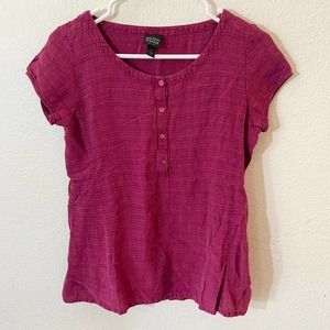 Eileen Fisher Petite Small Blouse Italian Yarn